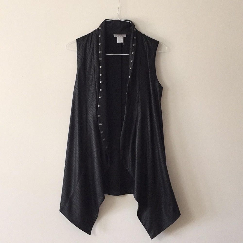 Alberto Makali Leather Sleeveless Vest Sz M